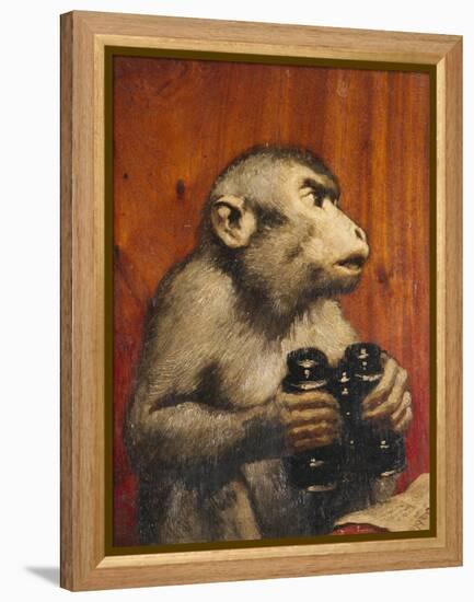 The Critic-Gabriel Von Max-Framed Premier Image Canvas