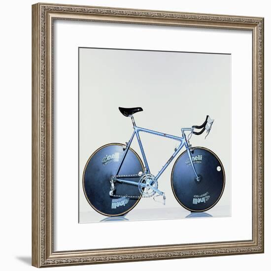 The Crono Road Model of Laser Bicycle (Cinelli, Milan)-Johannes Handschin-Framed Giclee Print