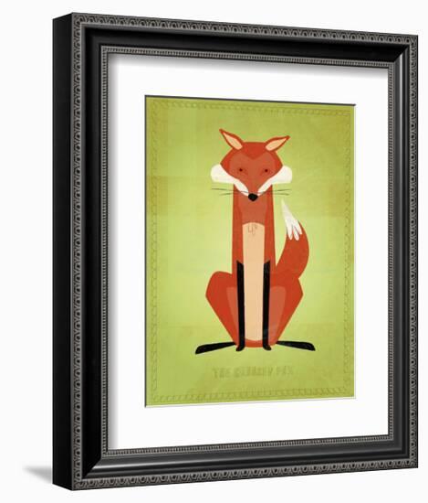 The Crooked Fox-John Golden-Framed Giclee Print