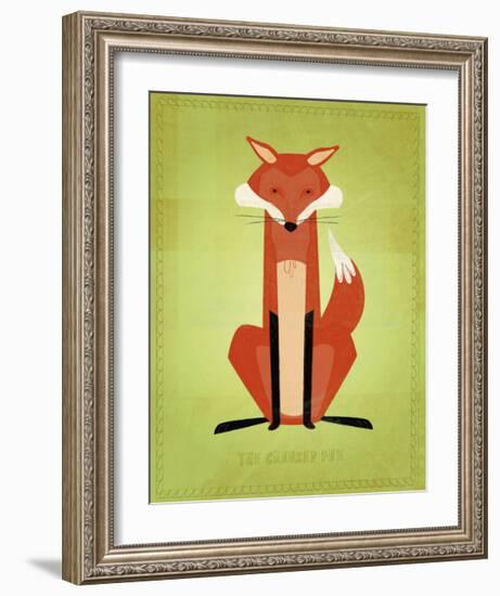 The Crooked Fox-John Golden-Framed Giclee Print