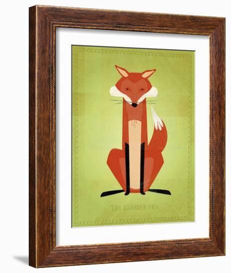 The Crooked Fox-John Golden-Framed Giclee Print