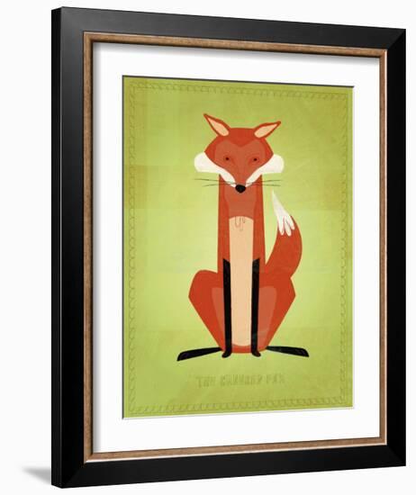 The Crooked Fox-John Golden-Framed Giclee Print