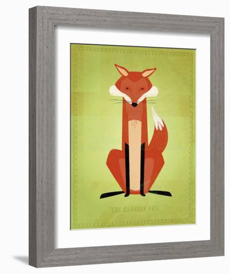 The Crooked Fox-John Golden-Framed Giclee Print