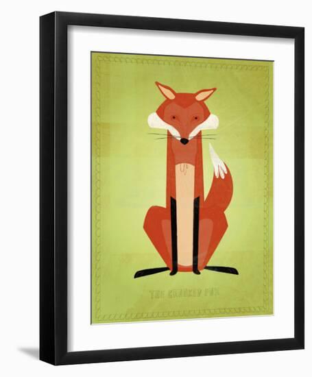 The Crooked Fox-John Golden-Framed Giclee Print