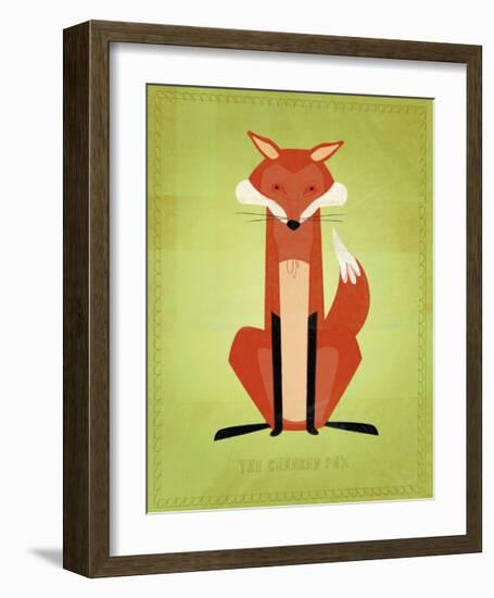 The Crooked Fox-John Golden-Framed Giclee Print