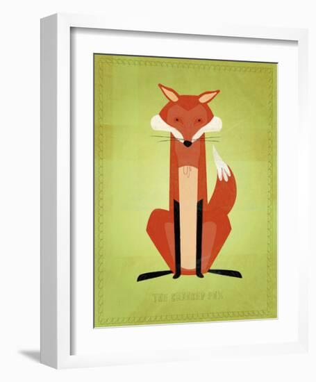 The Crooked Fox-John Golden-Framed Giclee Print