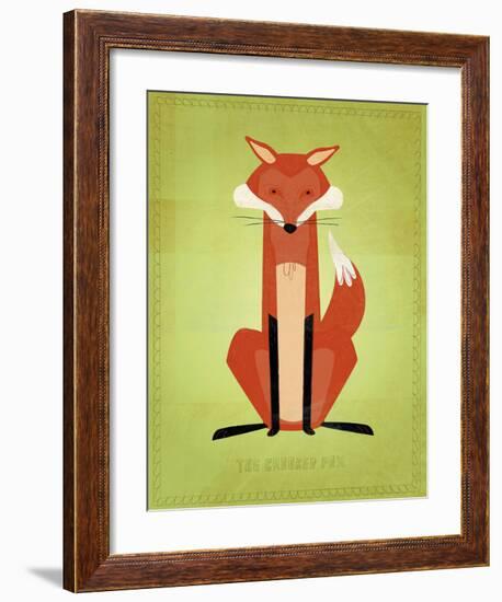 The Crooked Fox-John W^ Golden-Framed Art Print