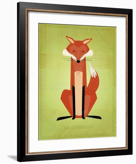 The Crooked Fox-John W^ Golden-Framed Art Print