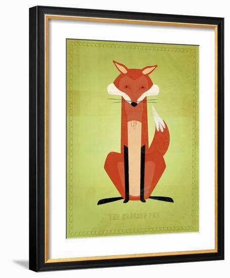 The Crooked Fox-John W^ Golden-Framed Art Print