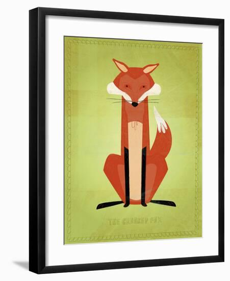 The Crooked Fox-John W^ Golden-Framed Art Print