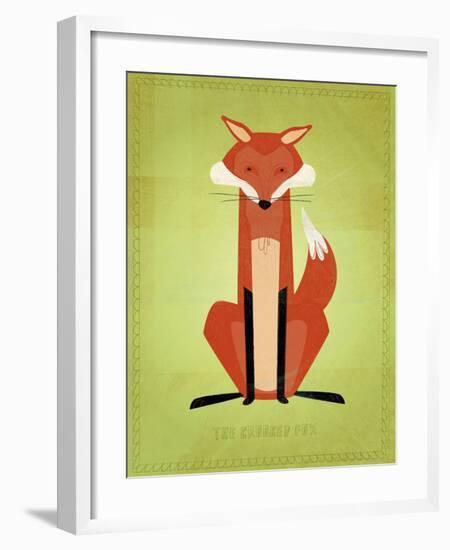 The Crooked Fox-John W^ Golden-Framed Art Print