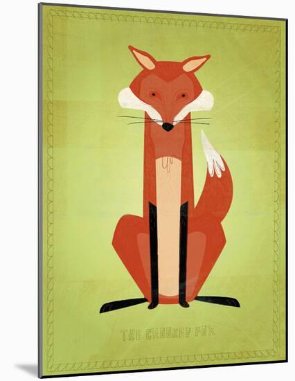 The Crooked Fox-John W^ Golden-Mounted Art Print