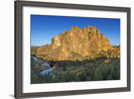 The Crooked River at sunrise, Smith Rock SP, Oregon, USA-Chuck Haney-Framed Photographic Print