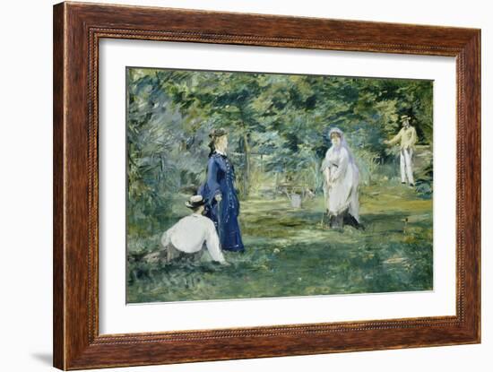 The Croquet Party, 1873-Edouard Manet-Framed Giclee Print