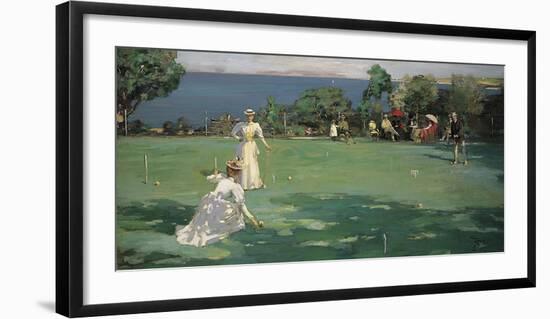 The Croquet Party-Sir John Lavery-Framed Premium Giclee Print