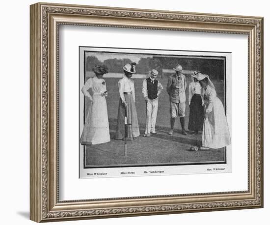 'The Croquet Tournament at Southampton', 1900-Stuart-Framed Photographic Print