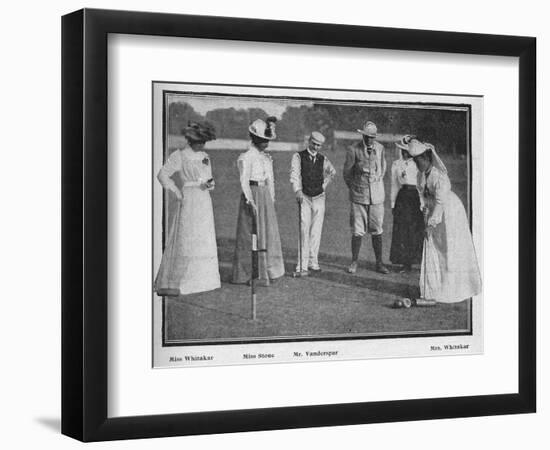 'The Croquet Tournament at Southampton', 1900-Stuart-Framed Photographic Print