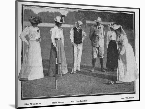 'The Croquet Tournament at Southampton', 1900-Stuart-Mounted Photographic Print