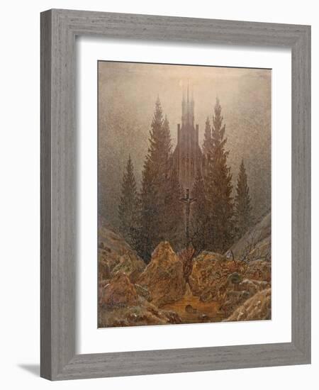 The Cross in the Mountains, 1808-Caspar David Friedrich-Framed Giclee Print