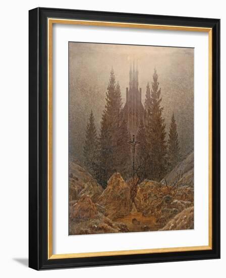 The Cross in the Mountains, 1808-Caspar David Friedrich-Framed Giclee Print