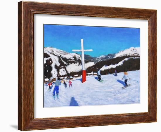 The Cross, Morzine, France, 2017-Andrew Macara-Framed Giclee Print