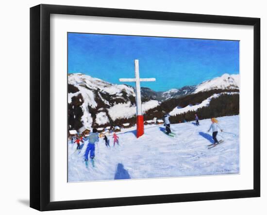 The Cross, Morzine, France, 2017-Andrew Macara-Framed Giclee Print