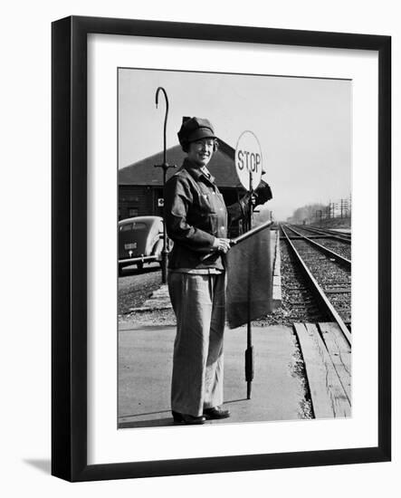 The Crossing Guard-null-Framed Photographic Print