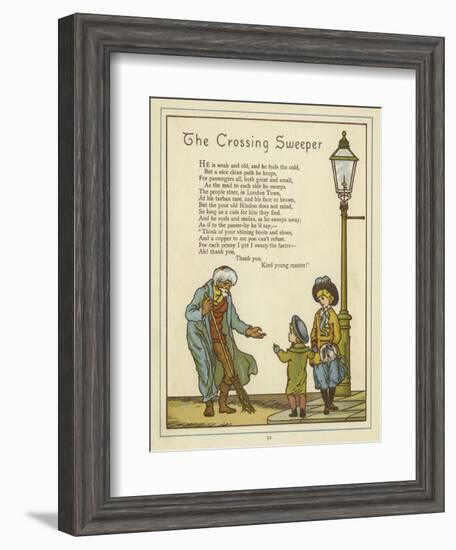 The Crossing Sweeper-Thomas Crane-Framed Giclee Print