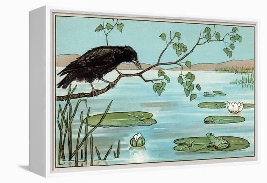 The Crow and the Frog-null-Framed Stretched Canvas
