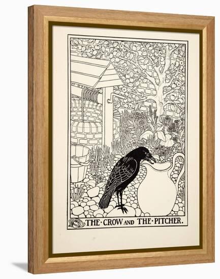 The Crow and the Pitcher, from A Hundred Fables of Aesop, Pub.1903 (Engraving)-Percy James Billinghurst-Framed Premier Image Canvas