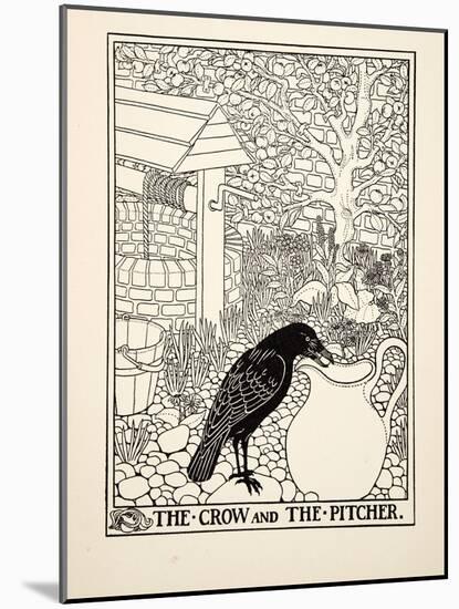 The Crow and the Pitcher, from A Hundred Fables of Aesop, Pub.1903 (Engraving)-Percy James Billinghurst-Mounted Giclee Print