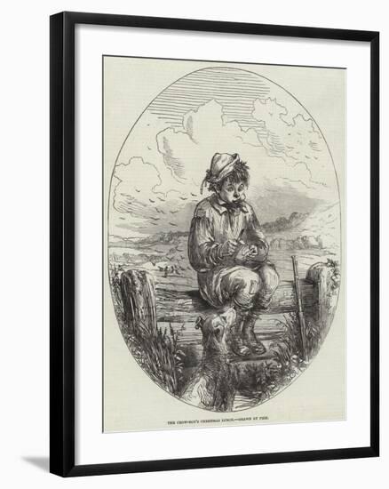 The Crow-Boy's Christmas Lunch-Hablot Knight Browne-Framed Giclee Print