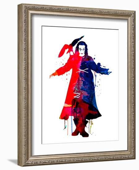 The Crow Watercolor-Lana Feldman-Framed Art Print