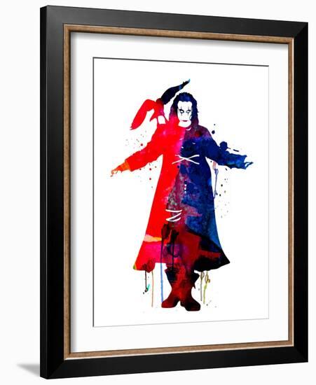 The Crow Watercolor-Lana Feldman-Framed Art Print