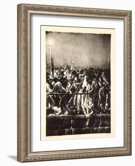 The Crowd, 1923-George Wesley Bellows-Framed Giclee Print