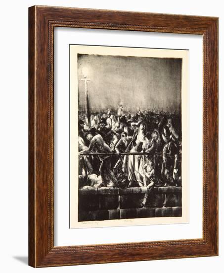 The Crowd, 1923-George Wesley Bellows-Framed Giclee Print