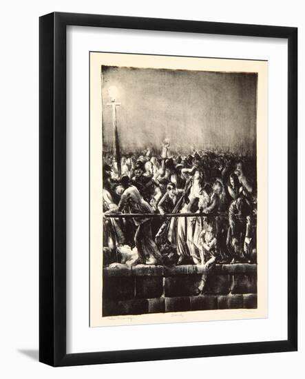 The Crowd, 1923-George Wesley Bellows-Framed Giclee Print