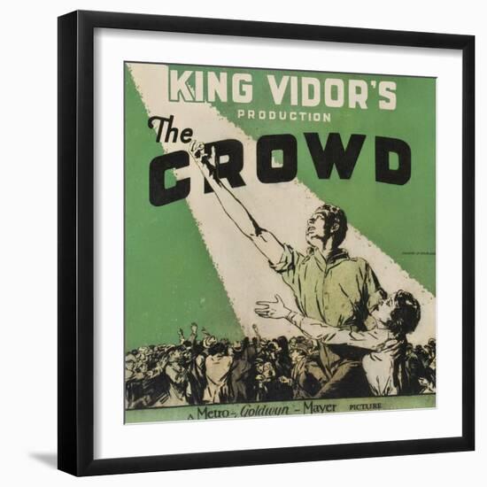 The Crowd, 1928-null-Framed Art Print