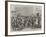 The Crowd at Baltimore Waiting for Mr Lincoln, President of the United States-Thomas Nast-Framed Giclee Print