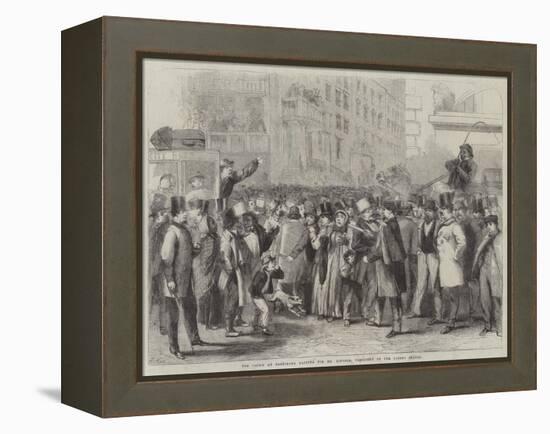 The Crowd at Baltimore Waiting for Mr Lincoln, President of the United States-Thomas Nast-Framed Premier Image Canvas