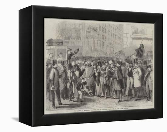 The Crowd at Baltimore Waiting for Mr Lincoln, President of the United States-Thomas Nast-Framed Premier Image Canvas