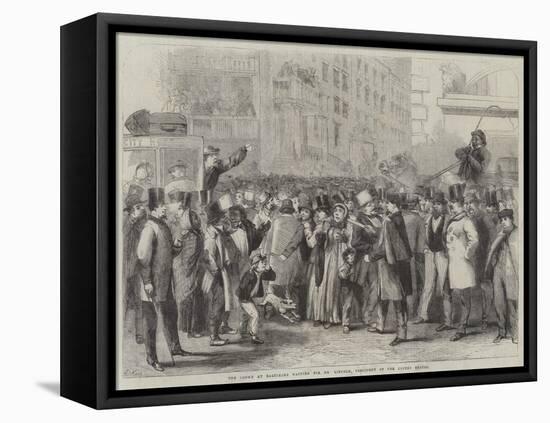 The Crowd at Baltimore Waiting for Mr Lincoln, President of the United States-Thomas Nast-Framed Premier Image Canvas