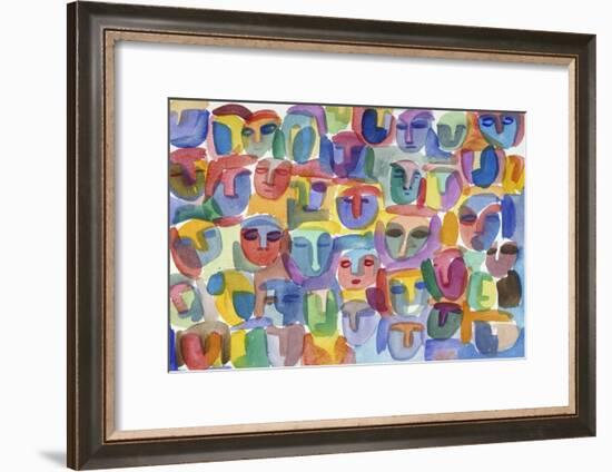 The Crowd-Diana Ong-Framed Giclee Print