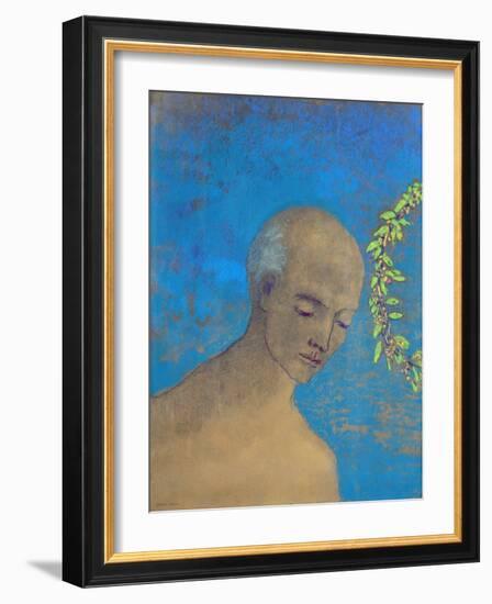 The Crown, 1910 (Pastel and Charcoal)-Odilon Redon-Framed Giclee Print