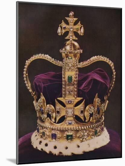 'The Crown of England, St Edward's Crown', c1937-Unknown-Mounted Photographic Print