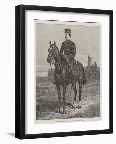 The Crown Prince Ferdinand of Roumania as Captain of the Venatori-Johann Nepomuk Schonberg-Framed Giclee Print