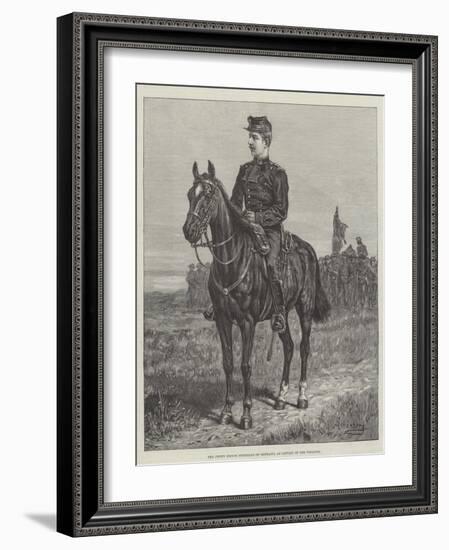 The Crown Prince Ferdinand of Roumania as Captain of the Venatori-Johann Nepomuk Schonberg-Framed Giclee Print