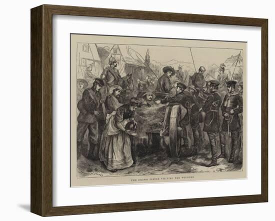 The Crown Prince Visiting the Wounded-Henry Woods-Framed Giclee Print