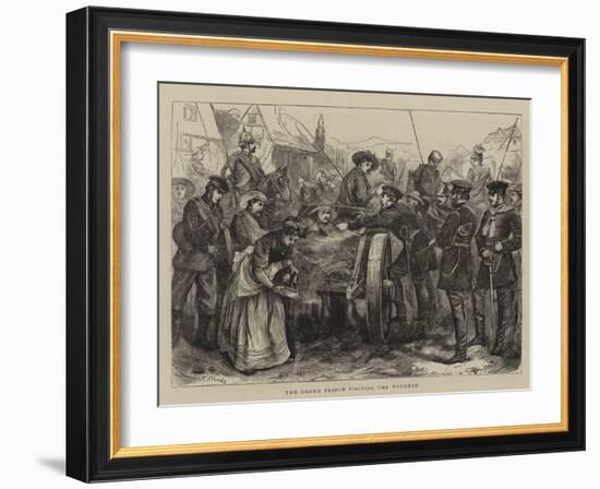The Crown Prince Visiting the Wounded-Henry Woods-Framed Giclee Print