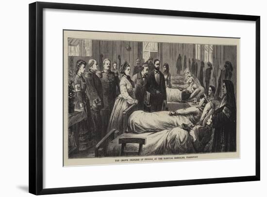 The Crown Princess of Prussia at the Hospital Barracks, Frankfort-null-Framed Giclee Print